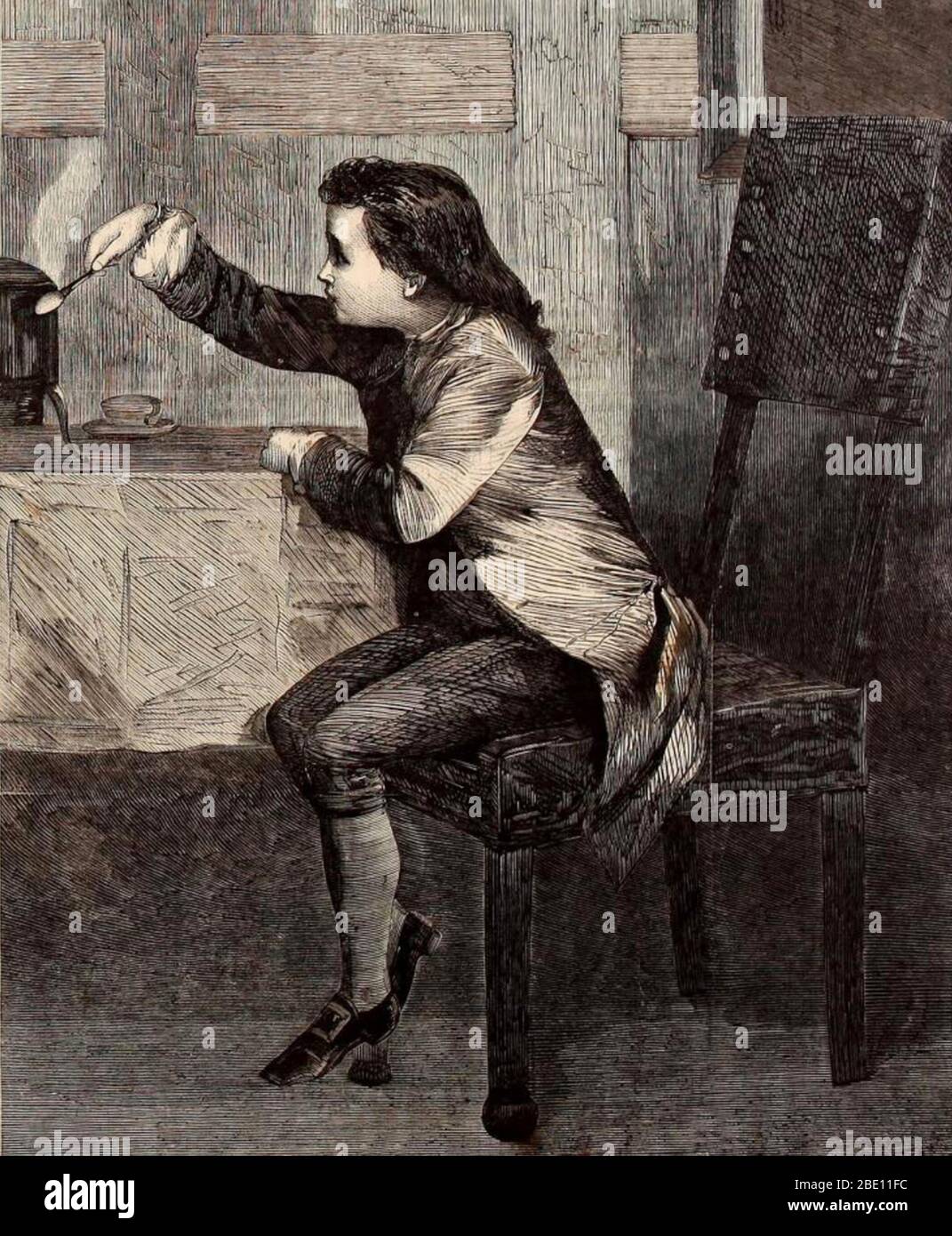 Junge James Watt Experimentieren, 1740 s Stockfoto
