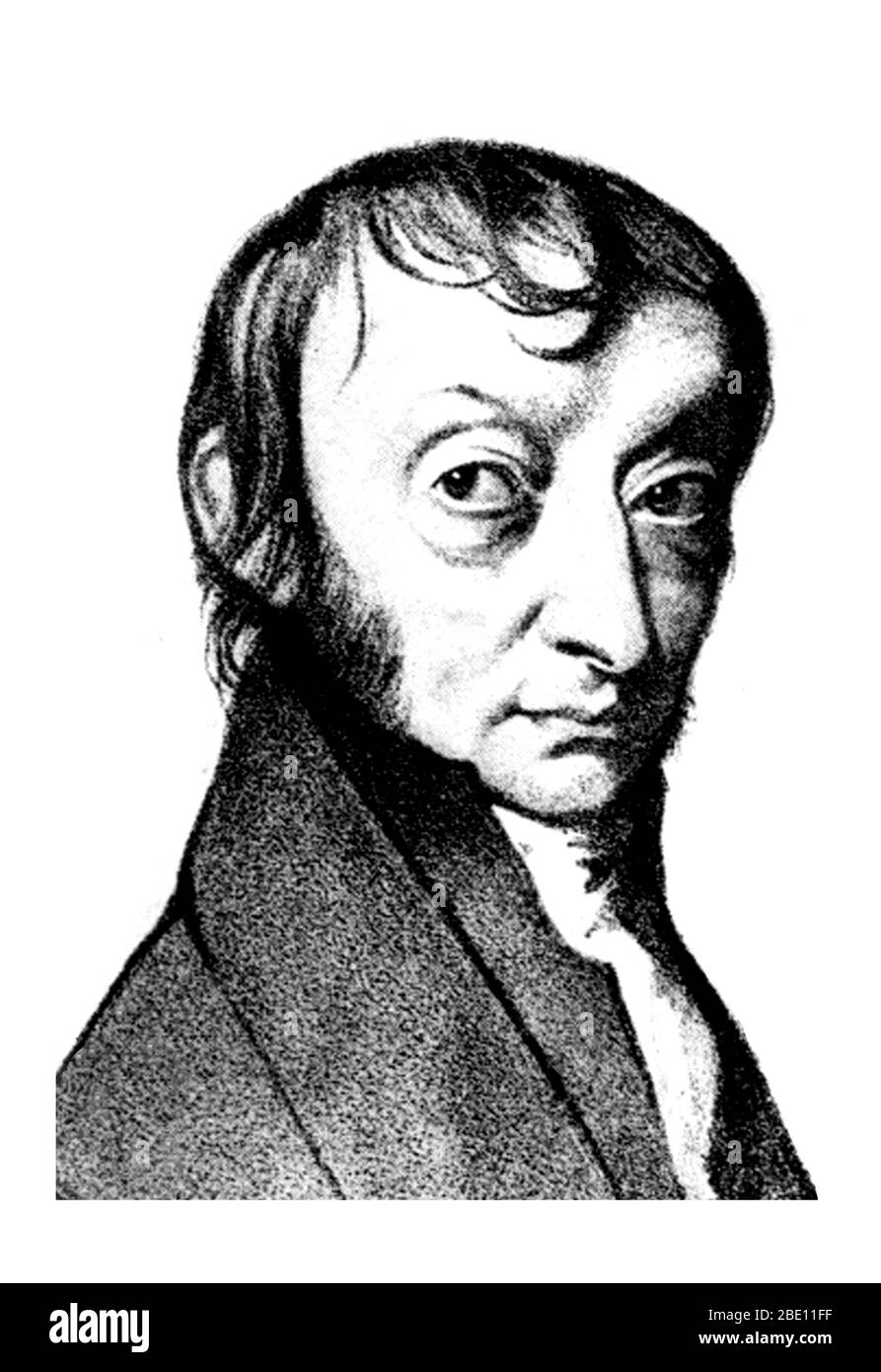 Amedeo Avogadro, Italienischer Physiker Stockfoto