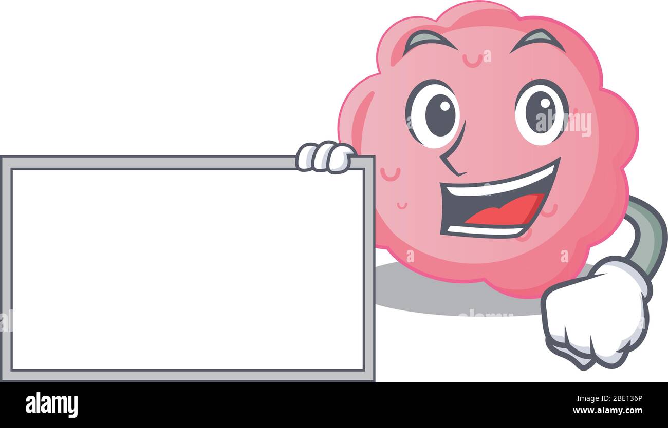 Anaplasma phagocytophilum Cartoon Charakter Design Stil mit Brett Stock Vektor