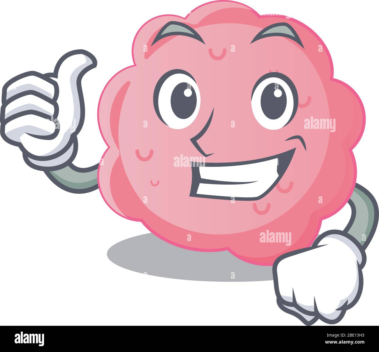 Anaplasma phagocytophilum Cartoon Charakter Design machen OK Geste Stock Vektor