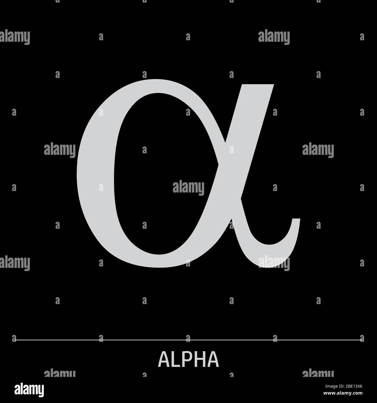 Symbol für den griechischen Buchstaben Stock Vektor
