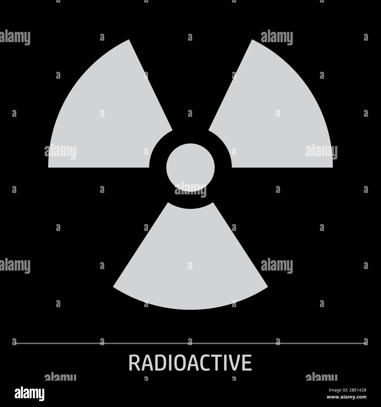 Radioaktives Zeichen Stock Vektor