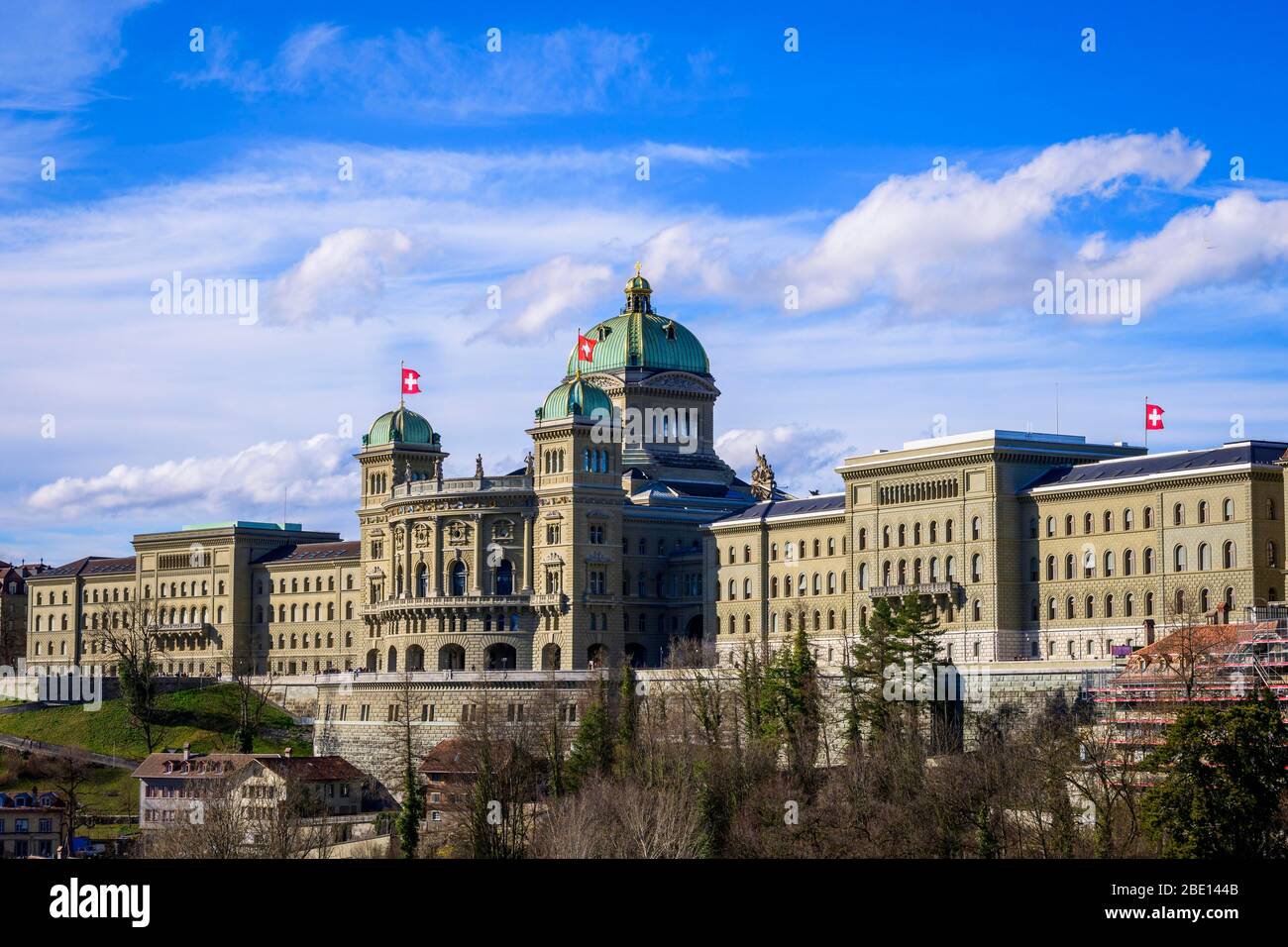 Parlamentsgebäude, Bundespalast, Bern, Kanton Bern, Schweiz Stockfoto