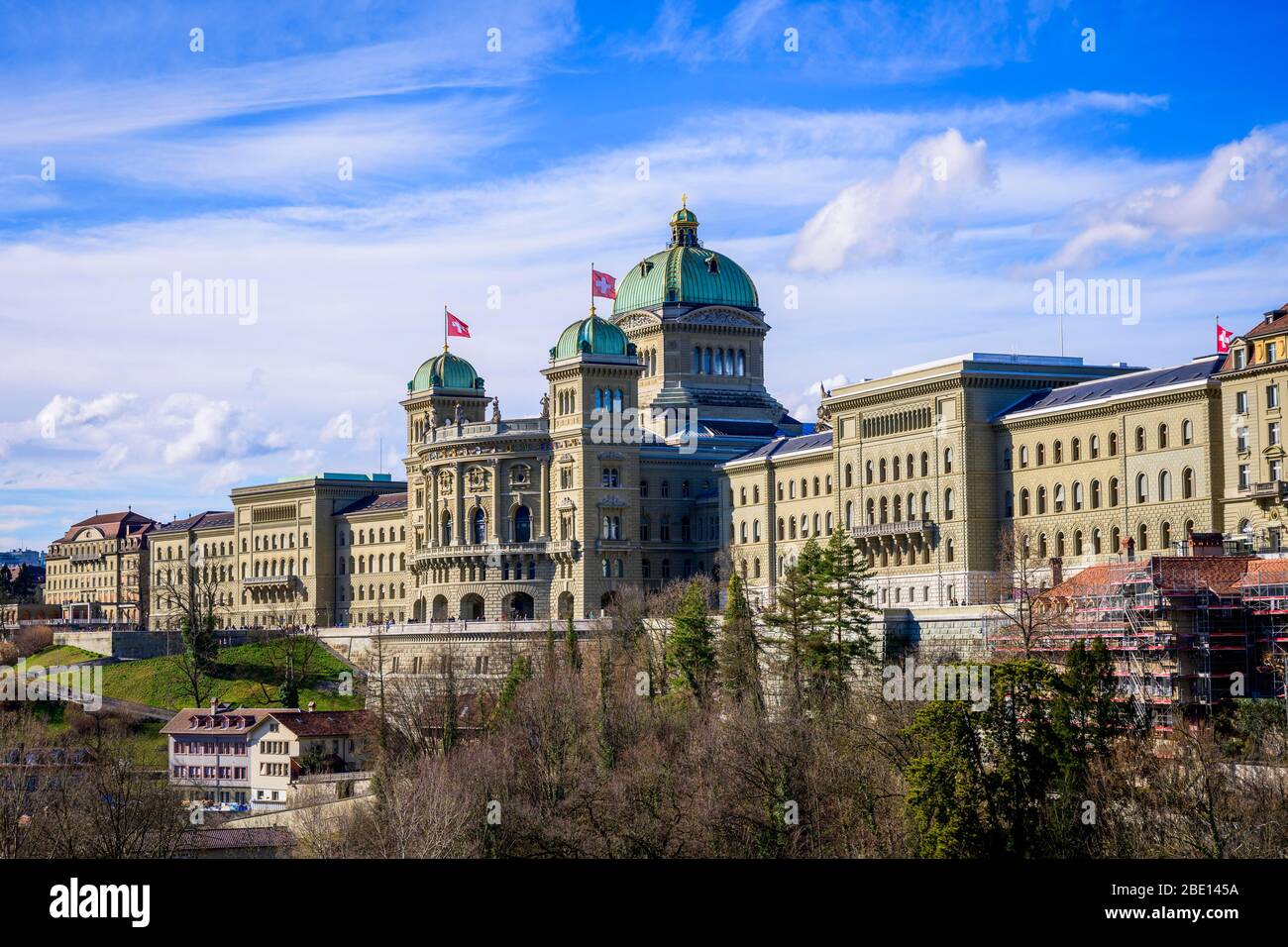 Parlamentsgebäude, Bundespalast, Bern, Kanton Bern, Schweiz Stockfoto