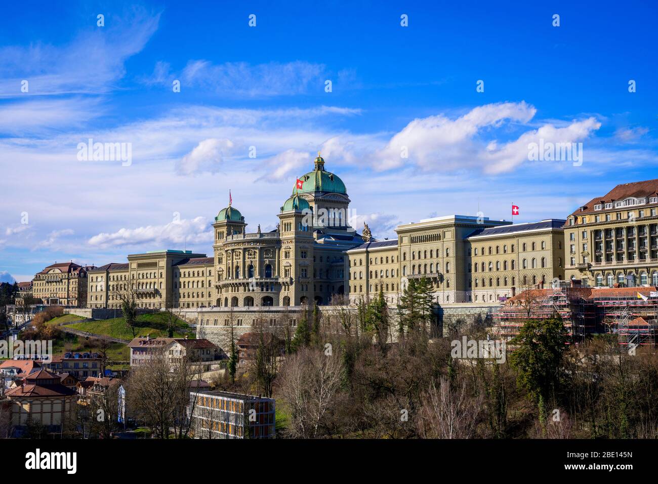 Parlamentsgebäude, Bundespalast, Bern, Kanton Bern, Schweiz Stockfoto