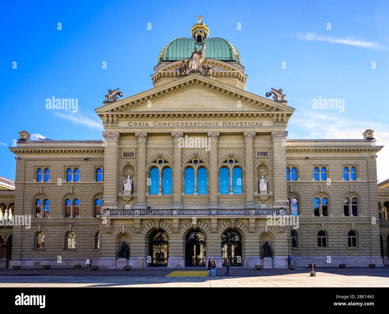 Parlamentsgebäude, Bundeshaus, Bundesplatz, Bern, Kanton Bern, Schweiz Stockfoto