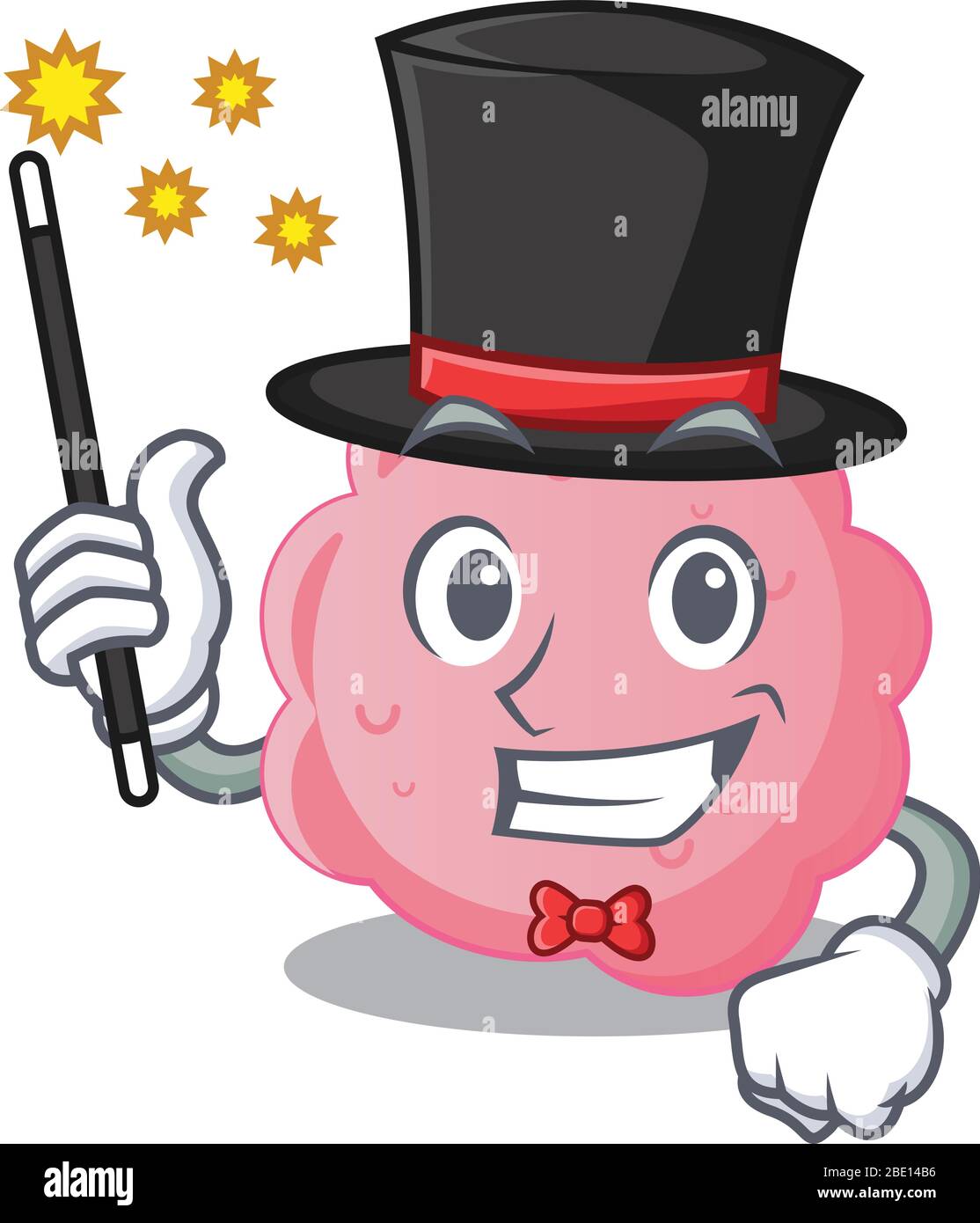 Ein attraktiver Magier von anaplasma Phagocytophilum Cartoon-Design Stock Vektor