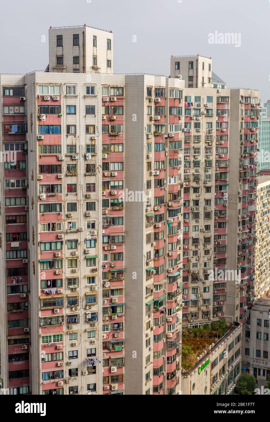 Luftaufnahme der Stadt Wuhan in china. Skyline von Wuhan Stockfoto