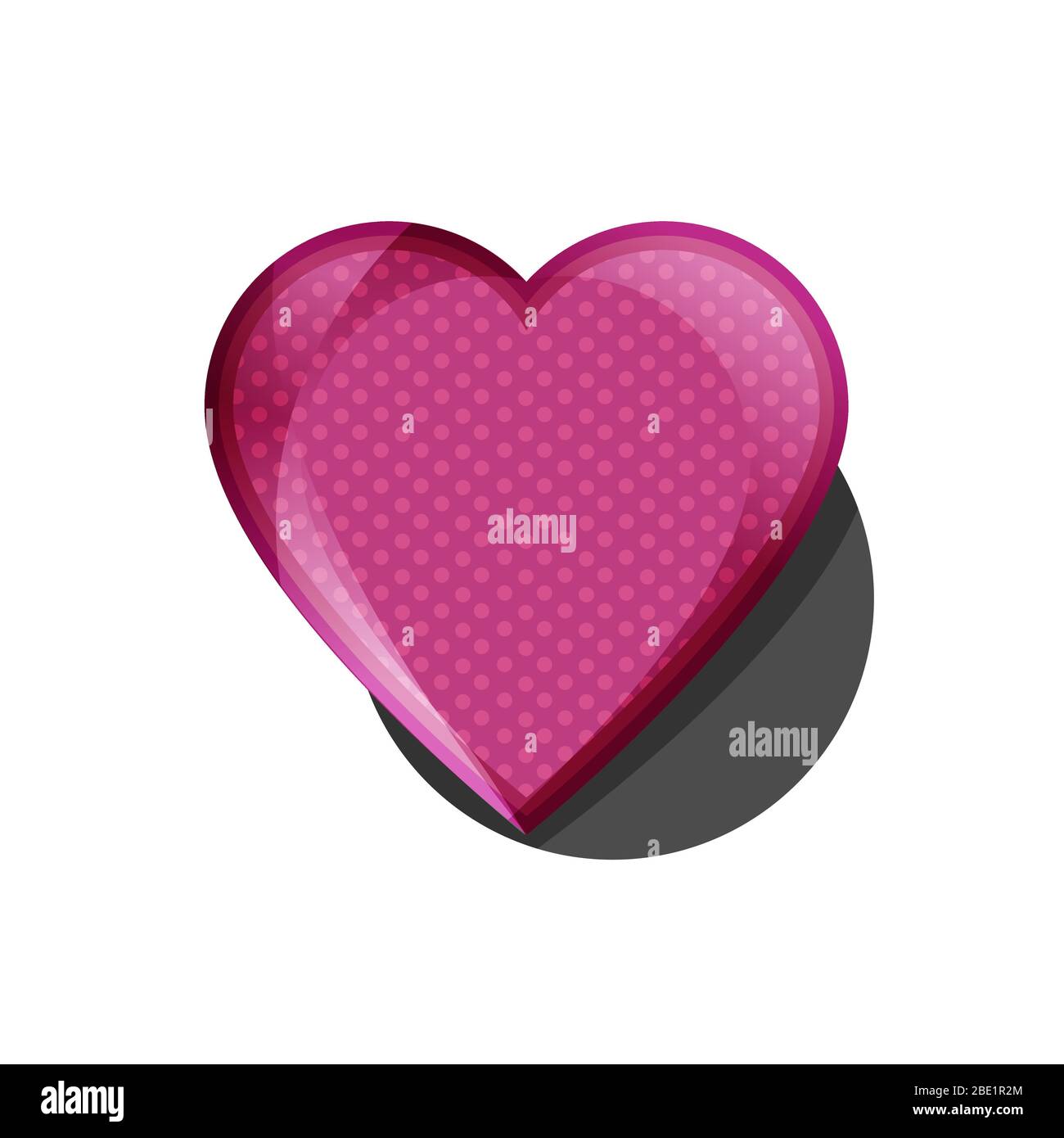 Spezielle Vektor rosa Herz Liebe Illustration für Valentinstag schöne Momente Stock Vektor