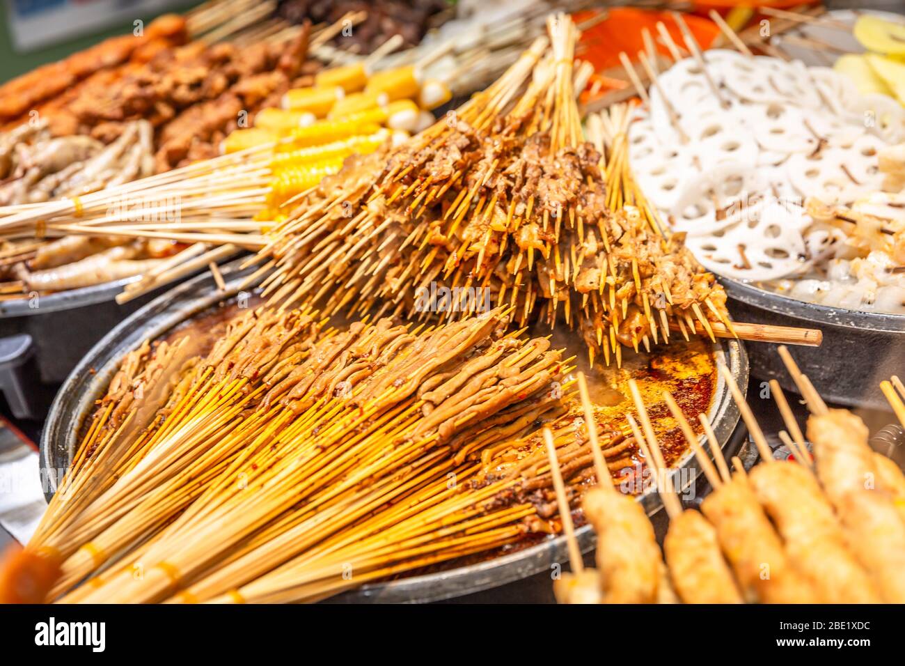 Street Food. Asiatische Street Food. Stockfoto