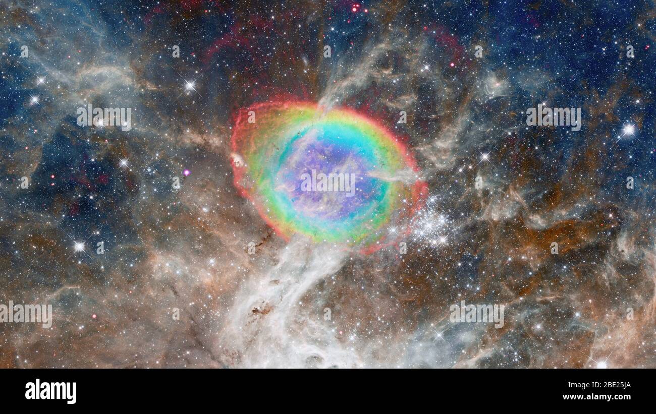 Der Helix Nebula ist ein großer planetarischer Nebel im Sternbild Wassermann. Elemente dieses Bild von der NASA eingerichtet. Stockfoto