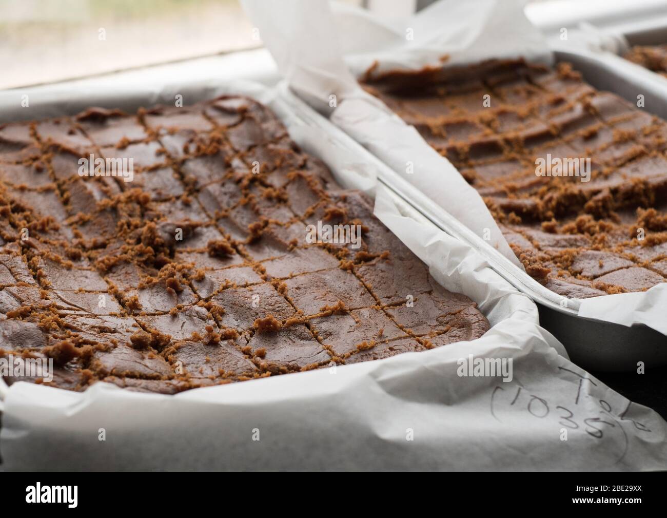 Fudge wird auf Veronica Farm, Bryher, Isles of Scilly gemacht Stockfoto