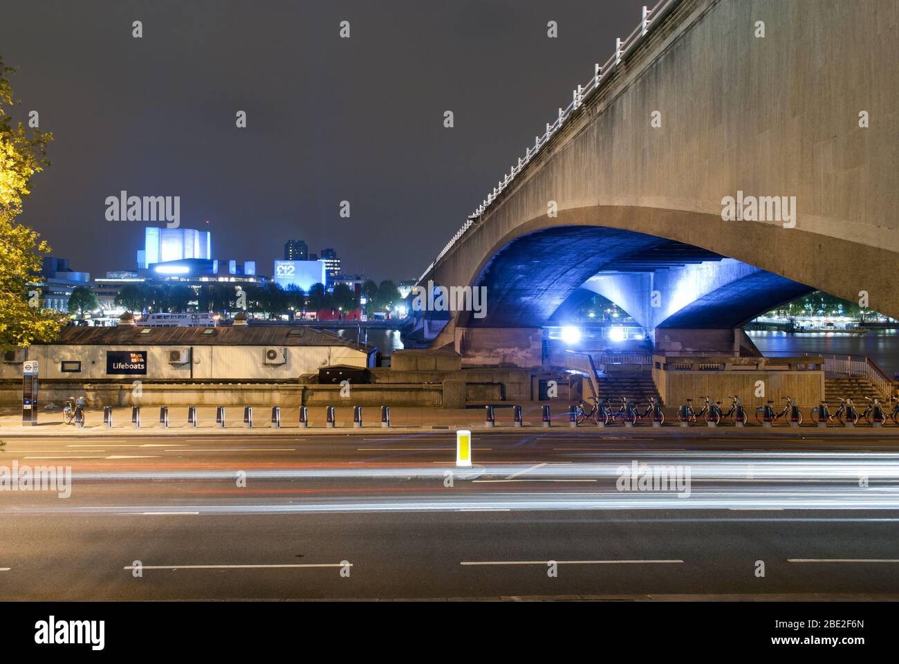 Waterloo Bridge, Westminster, London, SE1 Entworfen von Giles Gilbert Scott Stockfoto