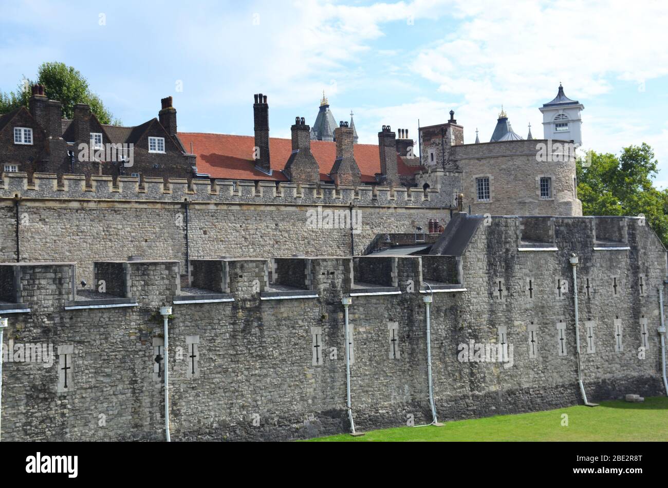 Der Tower of London an der Themse, Großbritannien Stockfoto