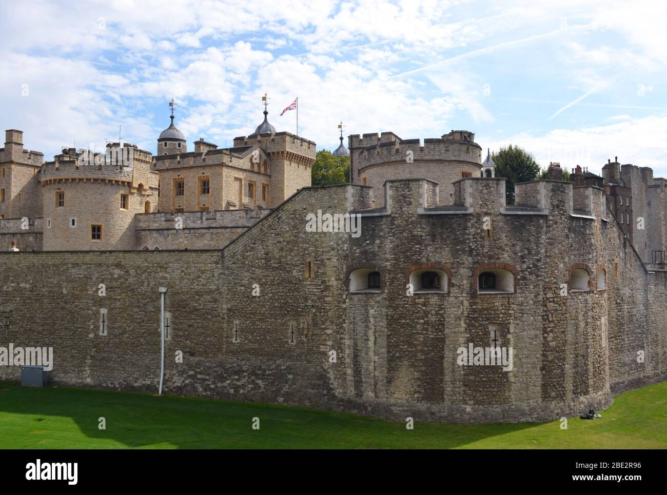 Der Tower of London an der Themse, Großbritannien Stockfoto