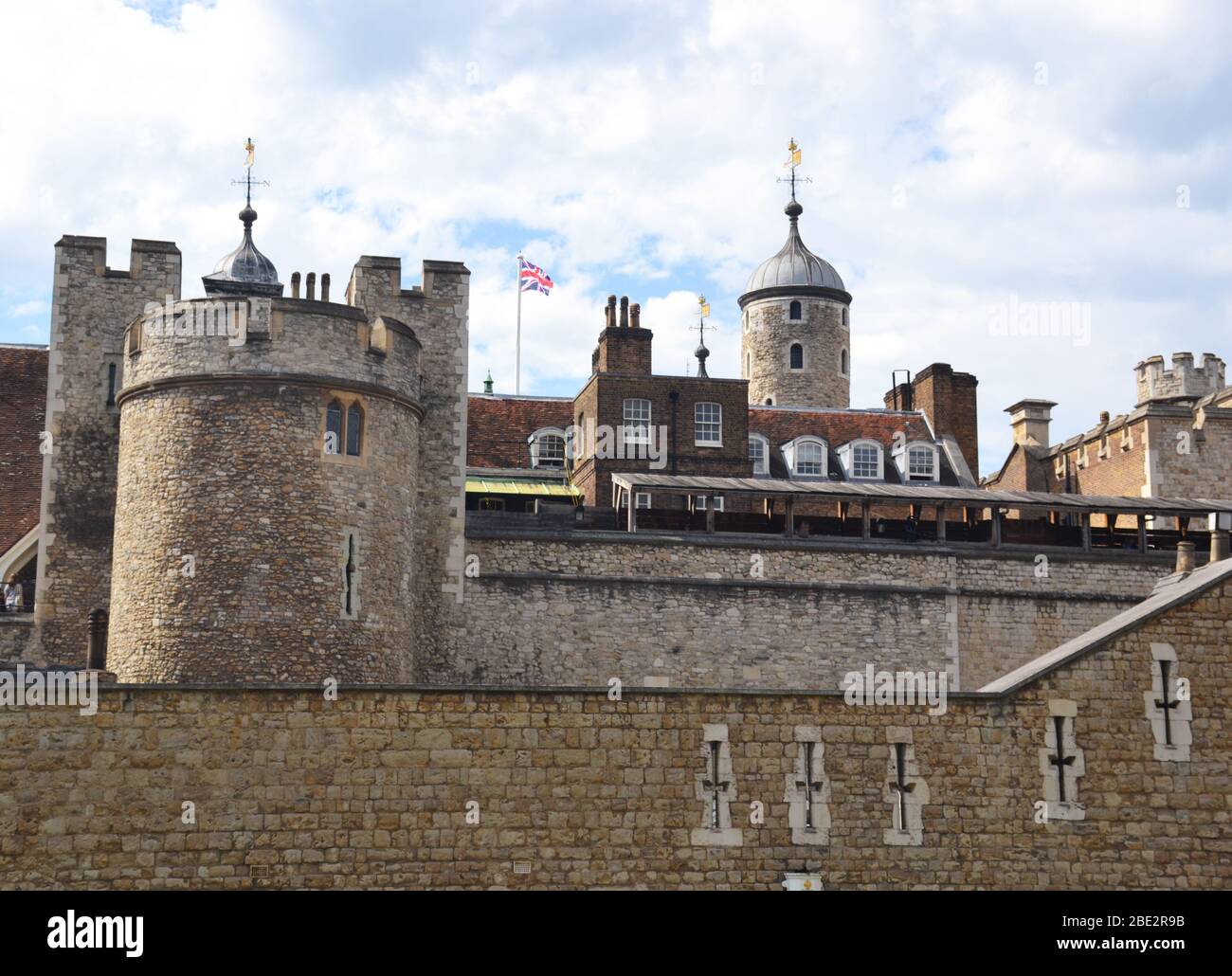 Der Tower of London an der Themse, Großbritannien Stockfoto