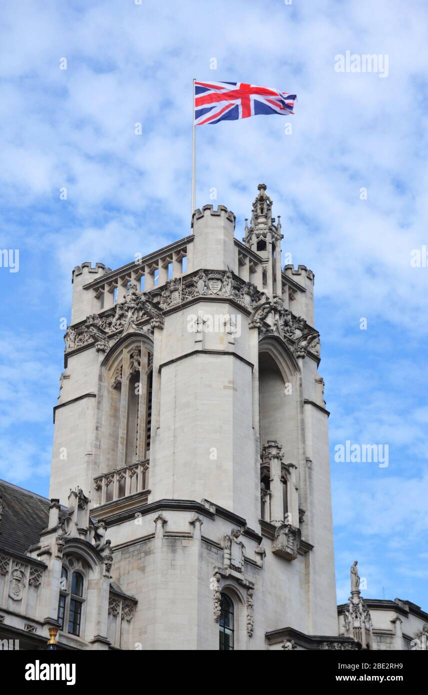 Winkende Flagge für Großbritannien Stockfoto