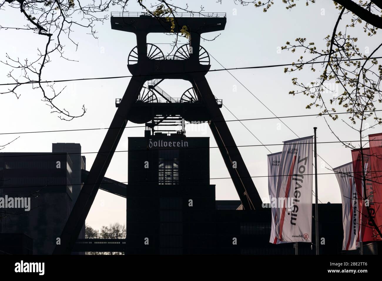 Zeche Zollverein, Europäische Route der Industriekultur und Weltkulturerbe der UNESCO Stockfoto