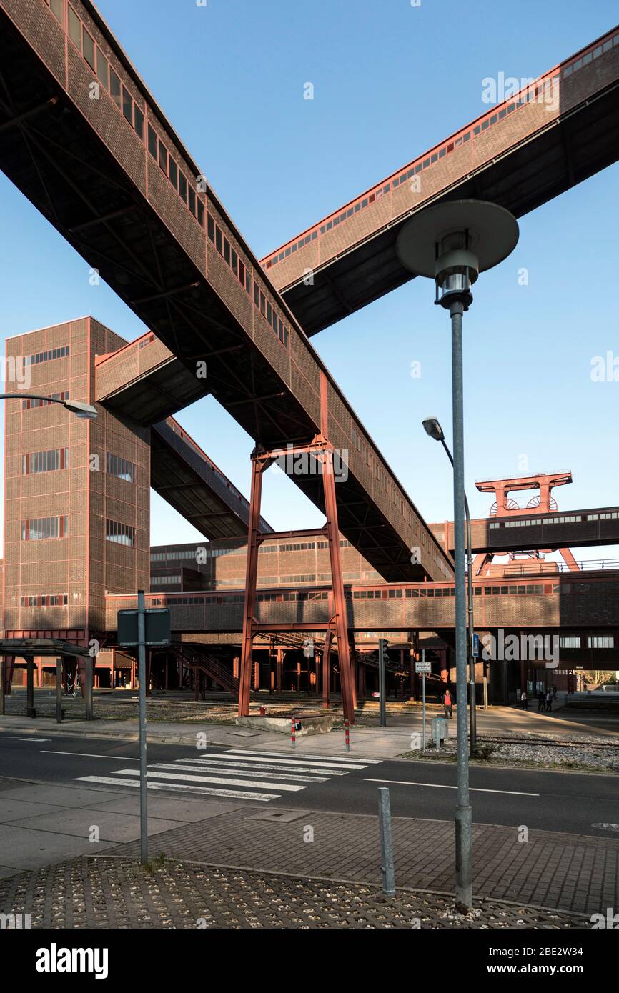 Zeche Zollverein, Europäische Route der Industriekultur und Weltkulturerbe der UNESCO Stockfoto