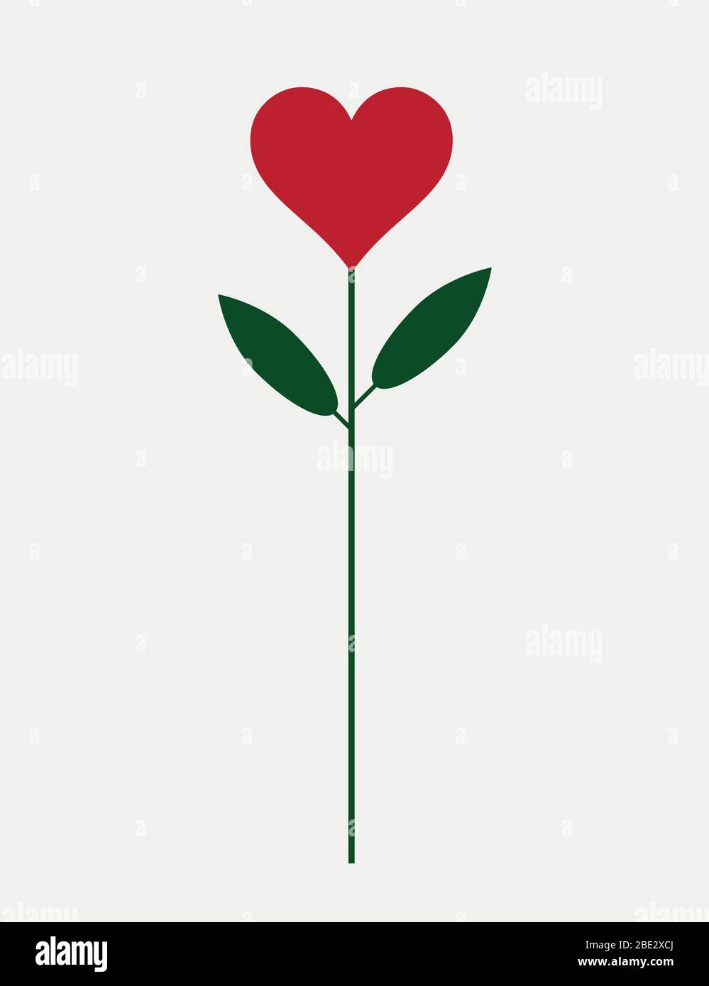 Rotes Herz als Rose, Symbol für Geschenk, Hochzeit, Liebe oder Freundschaft,  Vektor-Illustration Logo mit Kopierer Raum gebildet Stock-Vektorgrafik -  Alamy