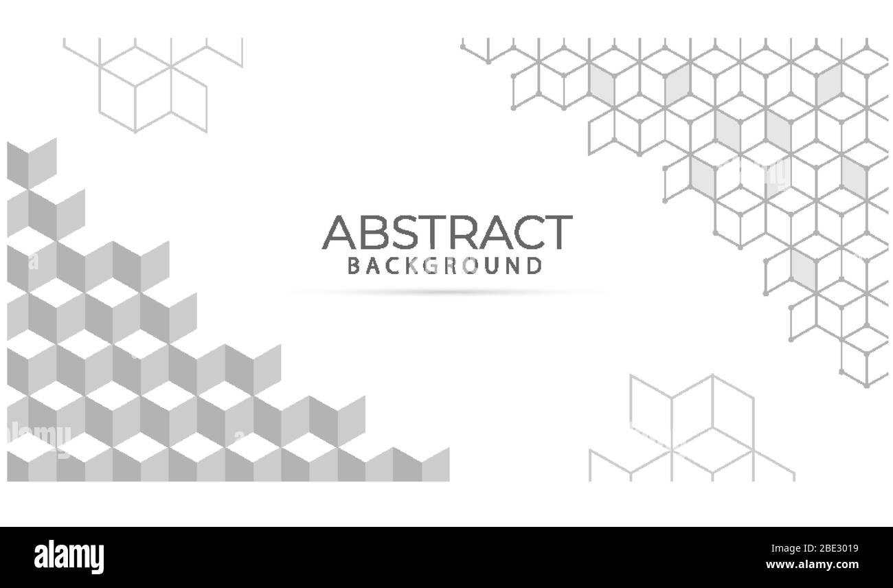 Schwarzer weißer abstrakter Hintergrund, grauer abstrakter Hintergrund, Schwarz-Weiß-Verlaufshintergründe mit sechseckiger Linie Stock Vektor