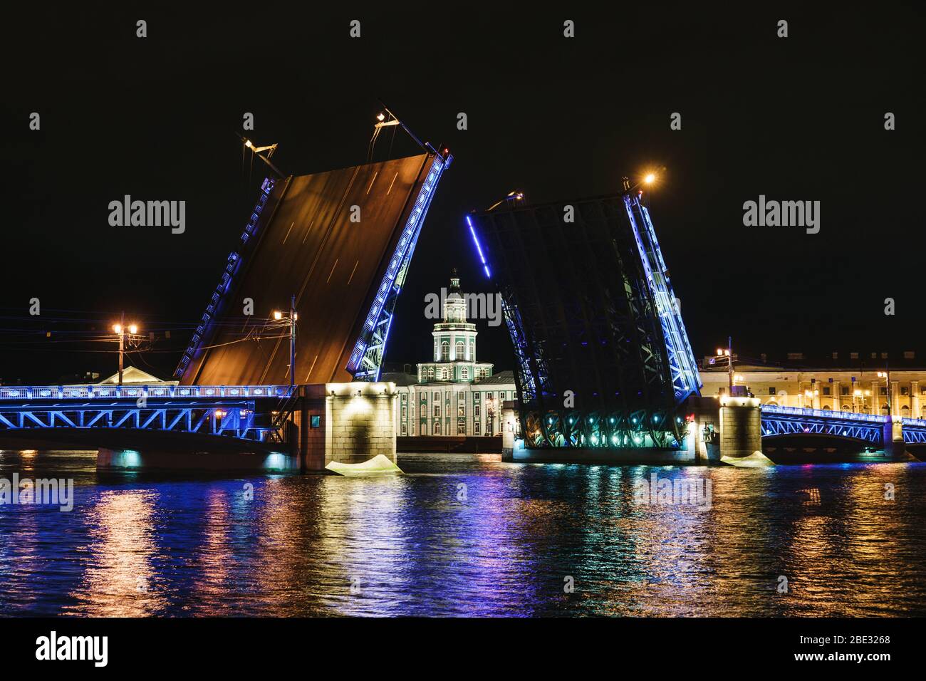 Die Brut der Brücke in Sankt Petersburg Stockfoto