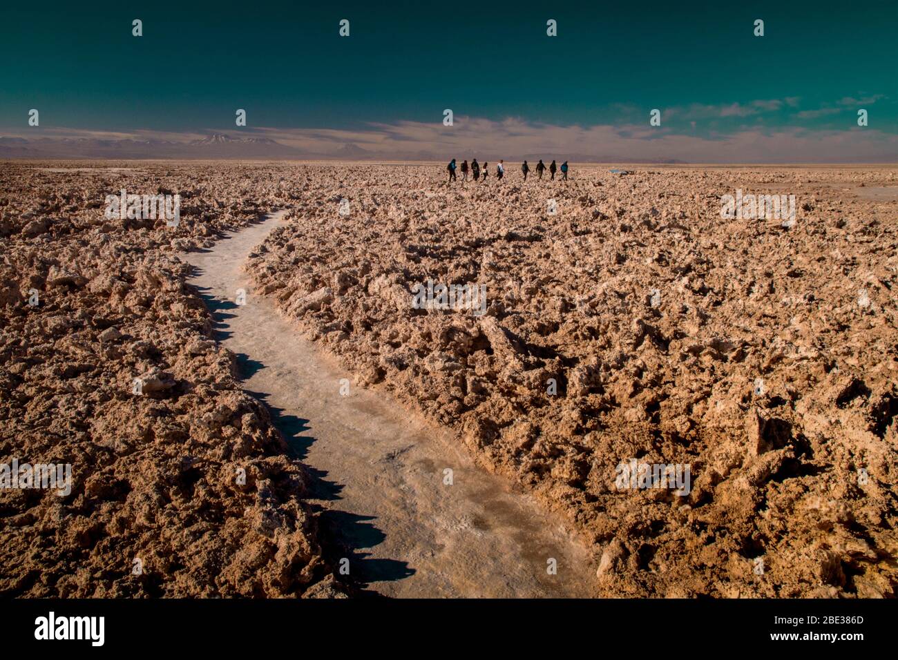 Salz flach, Atacama Wüste, Chile Stockfoto