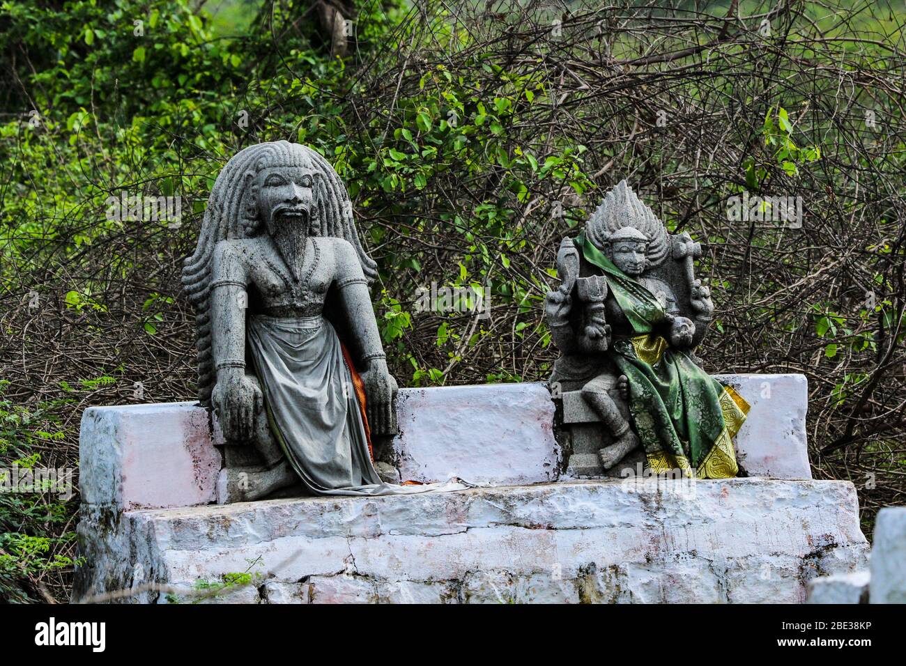 Bild von hinduistischen Gottheiten in tamilnadu indien Stockfoto