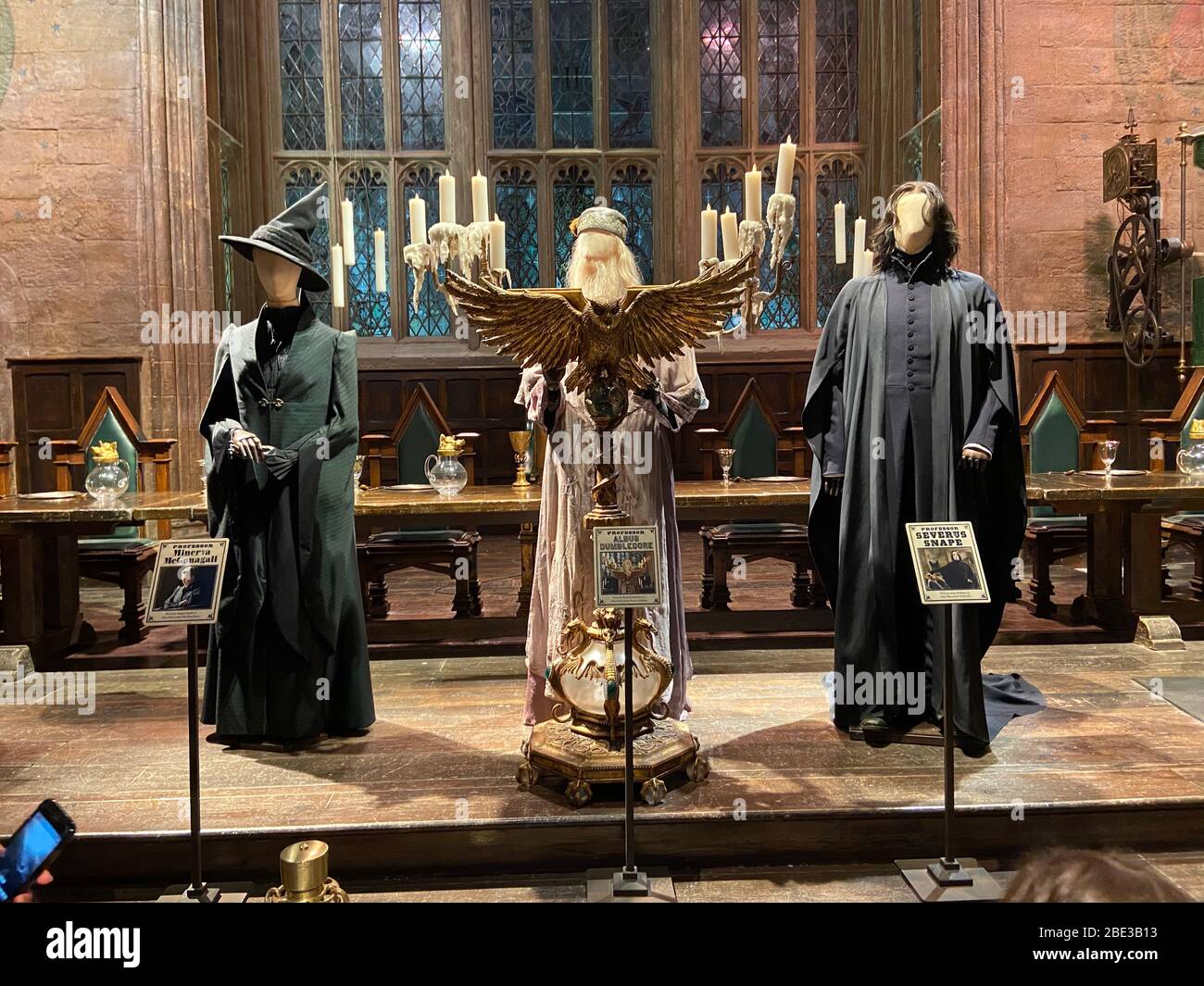 Die große Halle - Harry Potter WB Studio Tour Stockfotografie - Alamy