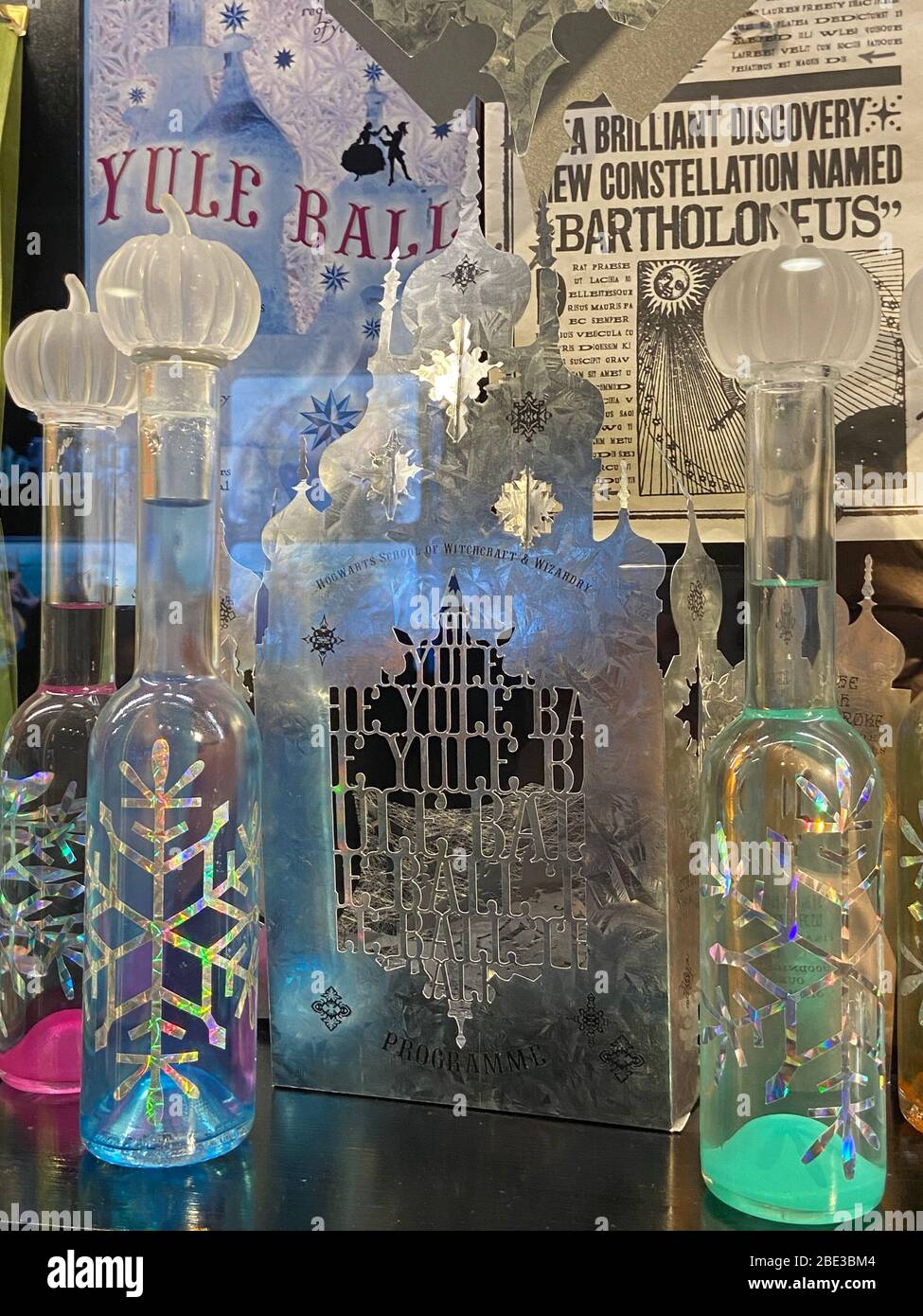 Yule Ball Einladung - Harry Potter WB Studio Tour Stockfoto