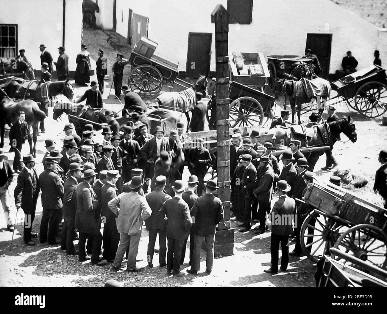 Mai Fair, Ballyclare, Irland im Jahr 1883 Stockfoto