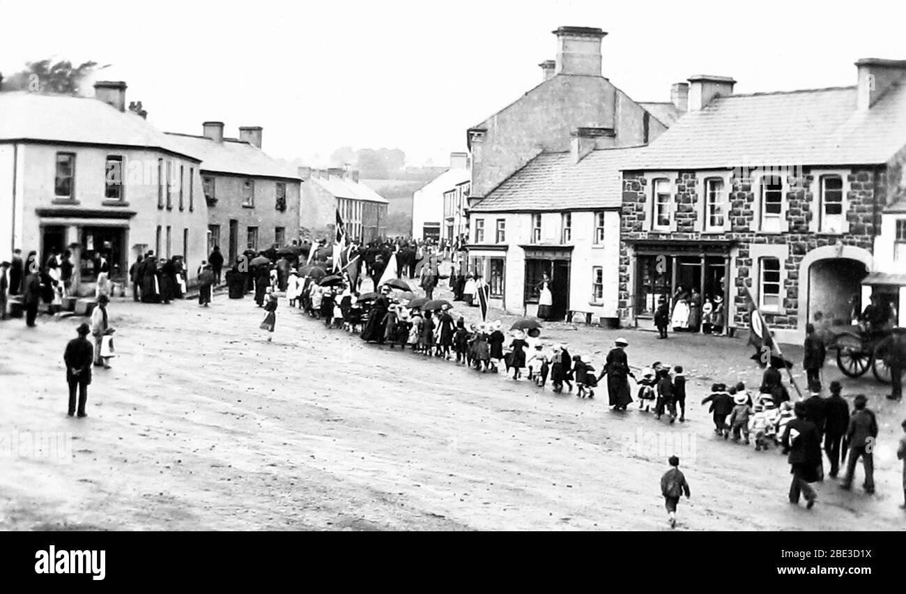 Ballyclare, Irland im Jahr 1883 Stockfoto