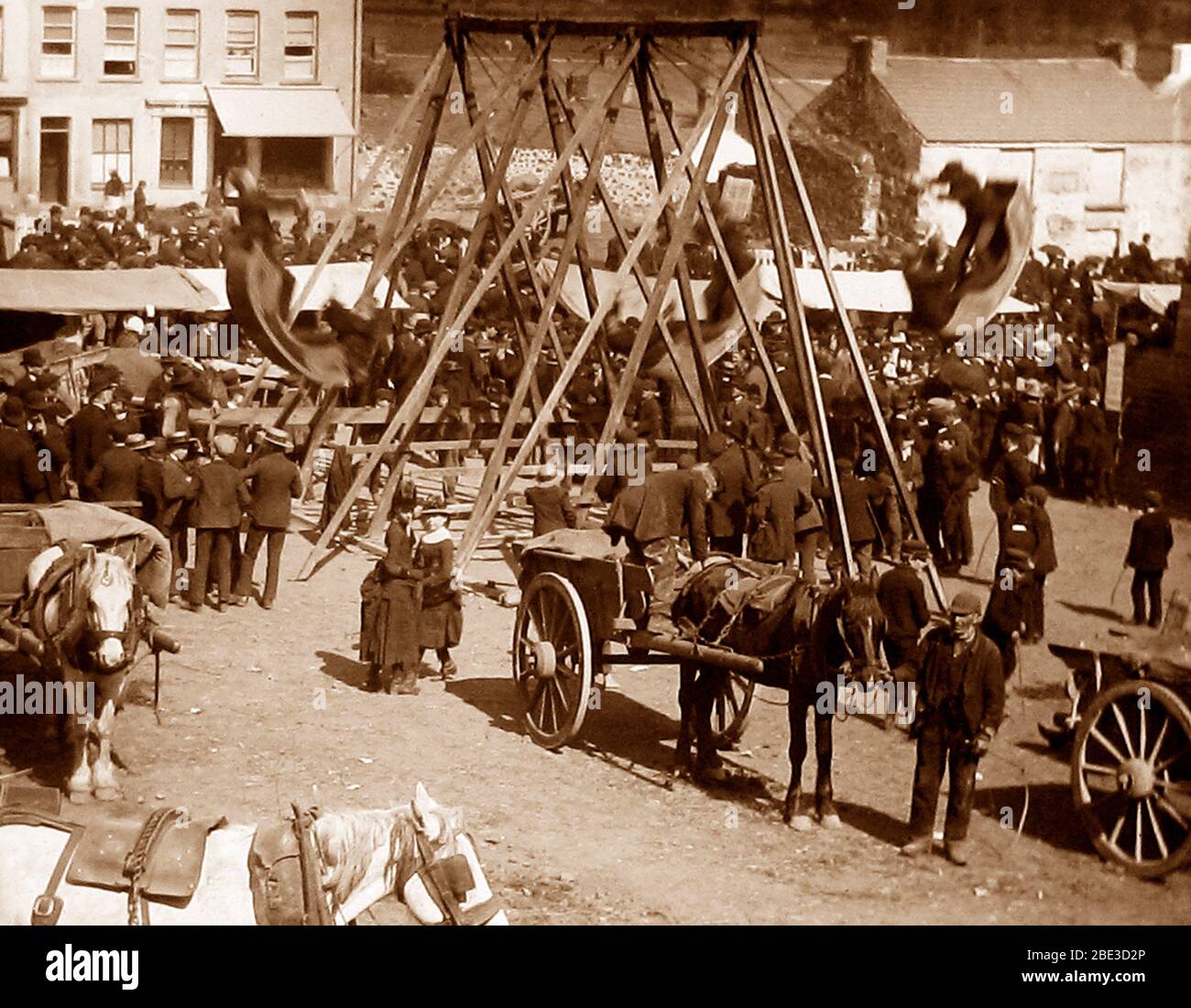 Mai Fair, Ballyclare, Irland im Jahr 1883 Stockfoto