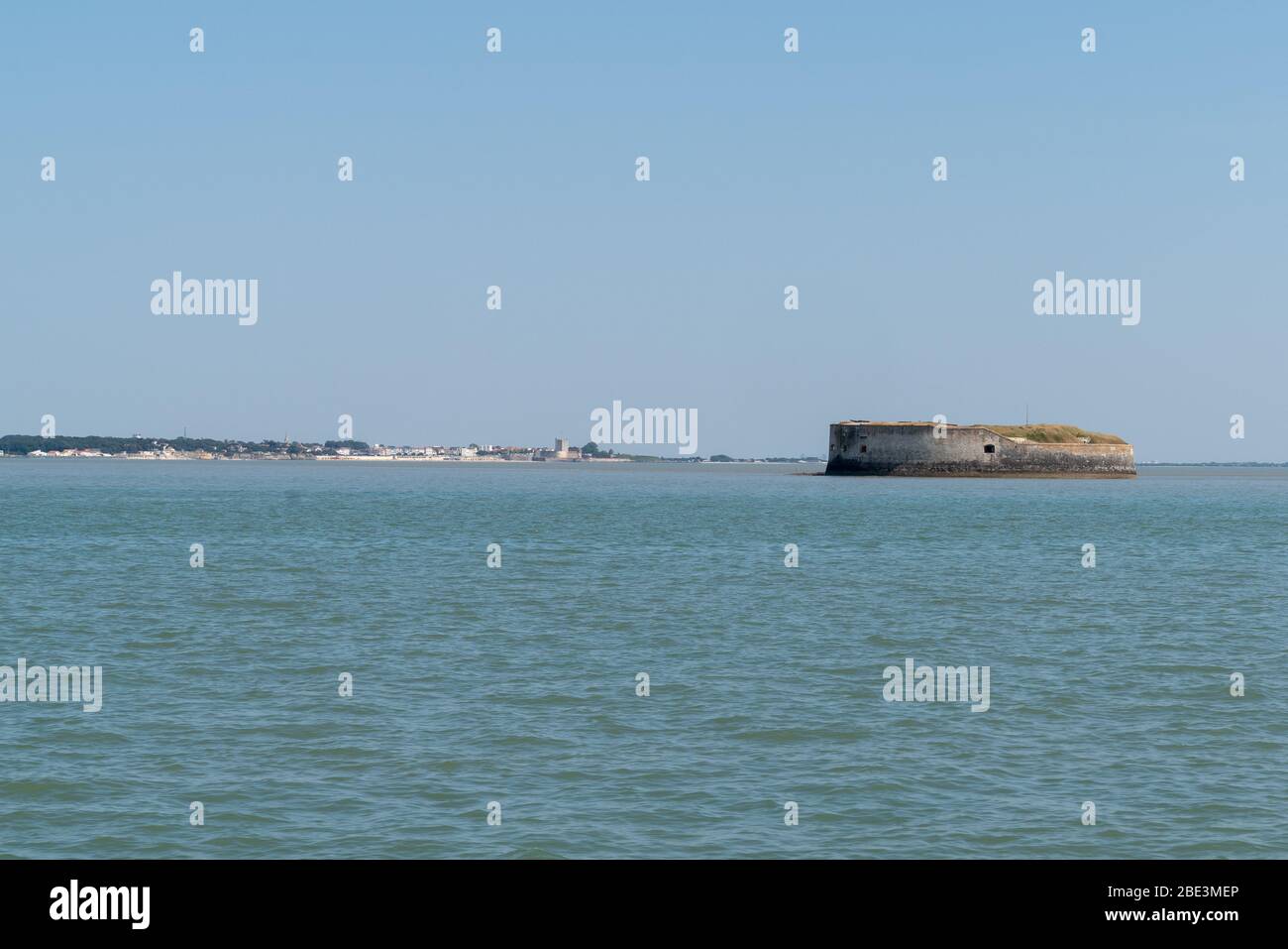 Fort Boyard Steine Festung an der französischen atlantikküste Ozean Stockfoto