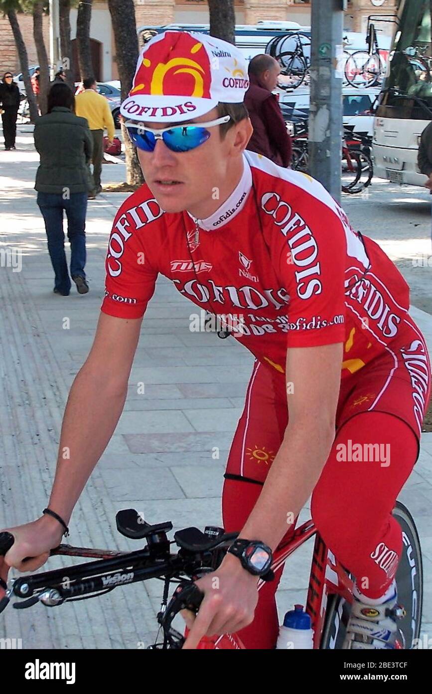 Nick Nuyens von Cofidis während des Tirreno Adriattico 2007, Etappe 5 Radrennen, Civitanova Marche - Civitanova Marche Alta (ITT) (20.5 km ) am 18. März 2007 in Civitanova Marche,Italie - Photo Laurent Lairys / DPPI Stockfoto