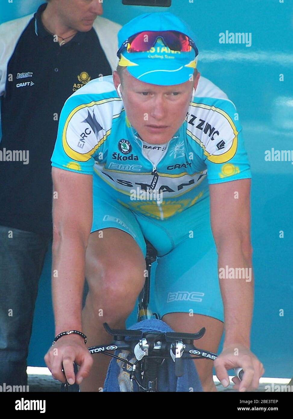 Alexandre Vinokourov während des Tirreno Adriattico 2007, Etappe 5 Radrennen, Civitanova Marche - Civitanova Marche Alta (ITT) (20.5 km ) am 18. März 2007 in Civitanova Marche,Italie - Photo Laurent Lairys / DPPI Stockfoto