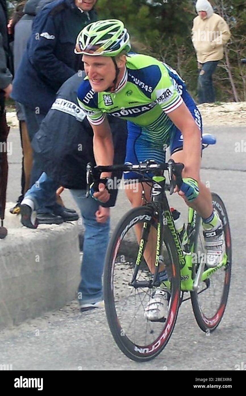 Enrico Gasparotto von Liquigas während des Tirreno Adriattico 2007, Etappe 6 Radrennen, San Benedetto del Tronto - San Giacomo Monti della Laga(164 km ) am 19. März 2007 in Benedetto del Tronto,Italie - Foto Laurent Lairys / DPPI Stockfoto