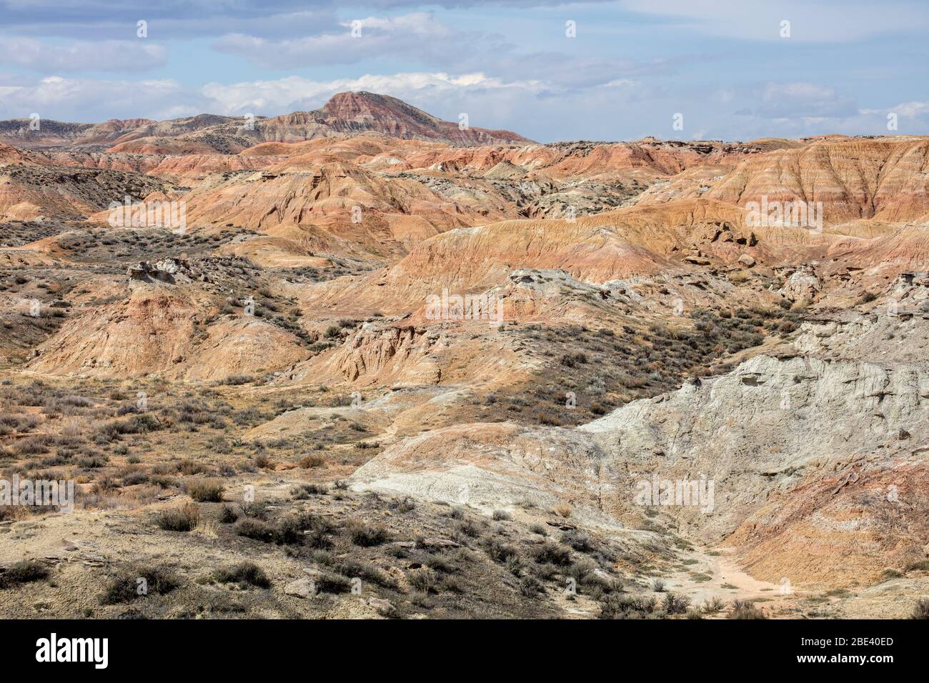 Sheep Mountain Badlands im Bighorn Basin von Wyoming Stockfoto