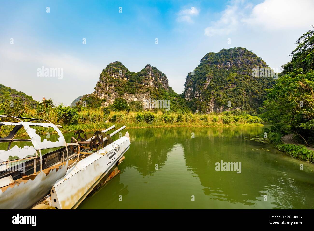 Üppige Landschaft von Ninh Binh; Ninh Binh Provinz, Vietnam Stockfoto