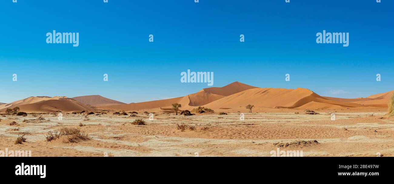 Sanddünen in der Nähe von Deadvlei, Namib Desert; Namibia Stockfoto