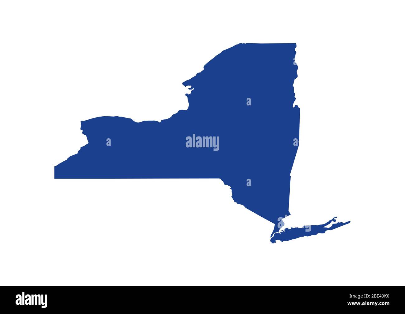 New York State Map. Vektordesign Illustration Stock Vektor