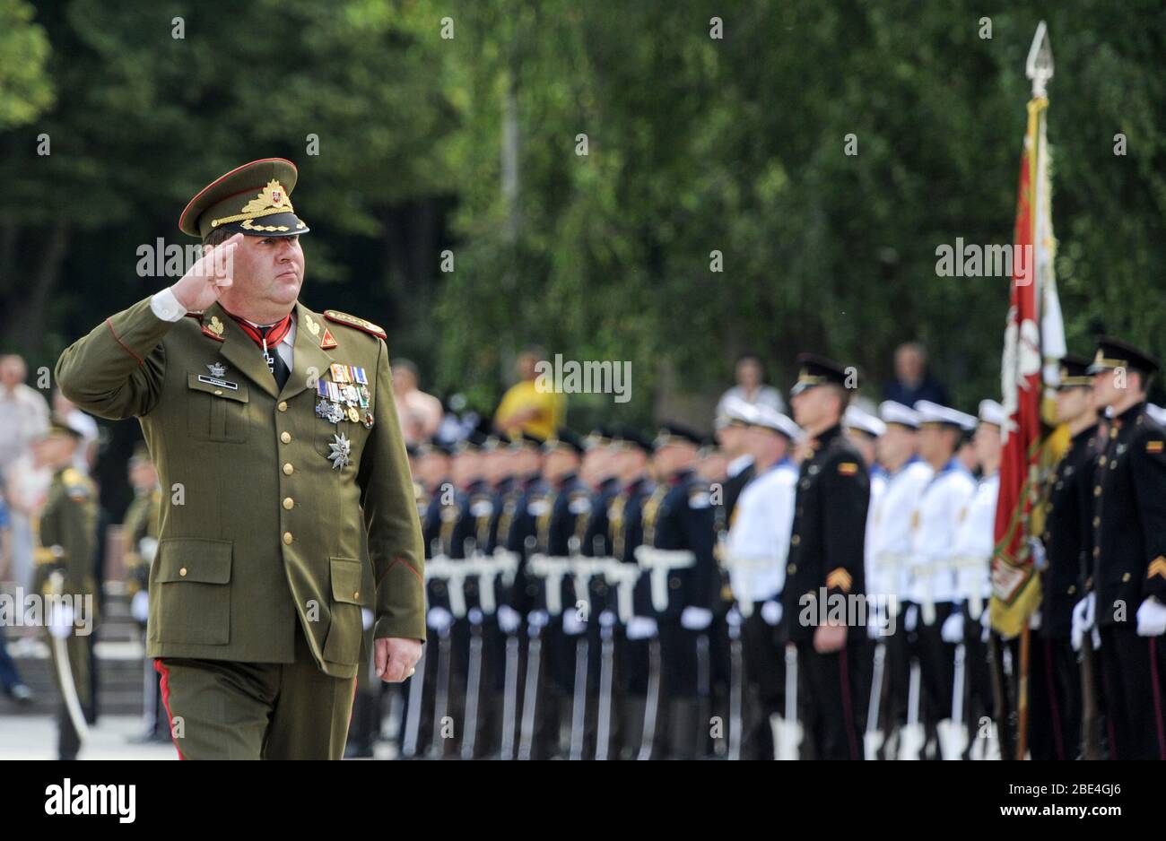Valdas Tutkus - Kommandant der litauischen Streitkräfte 2004–2009 Stockfoto