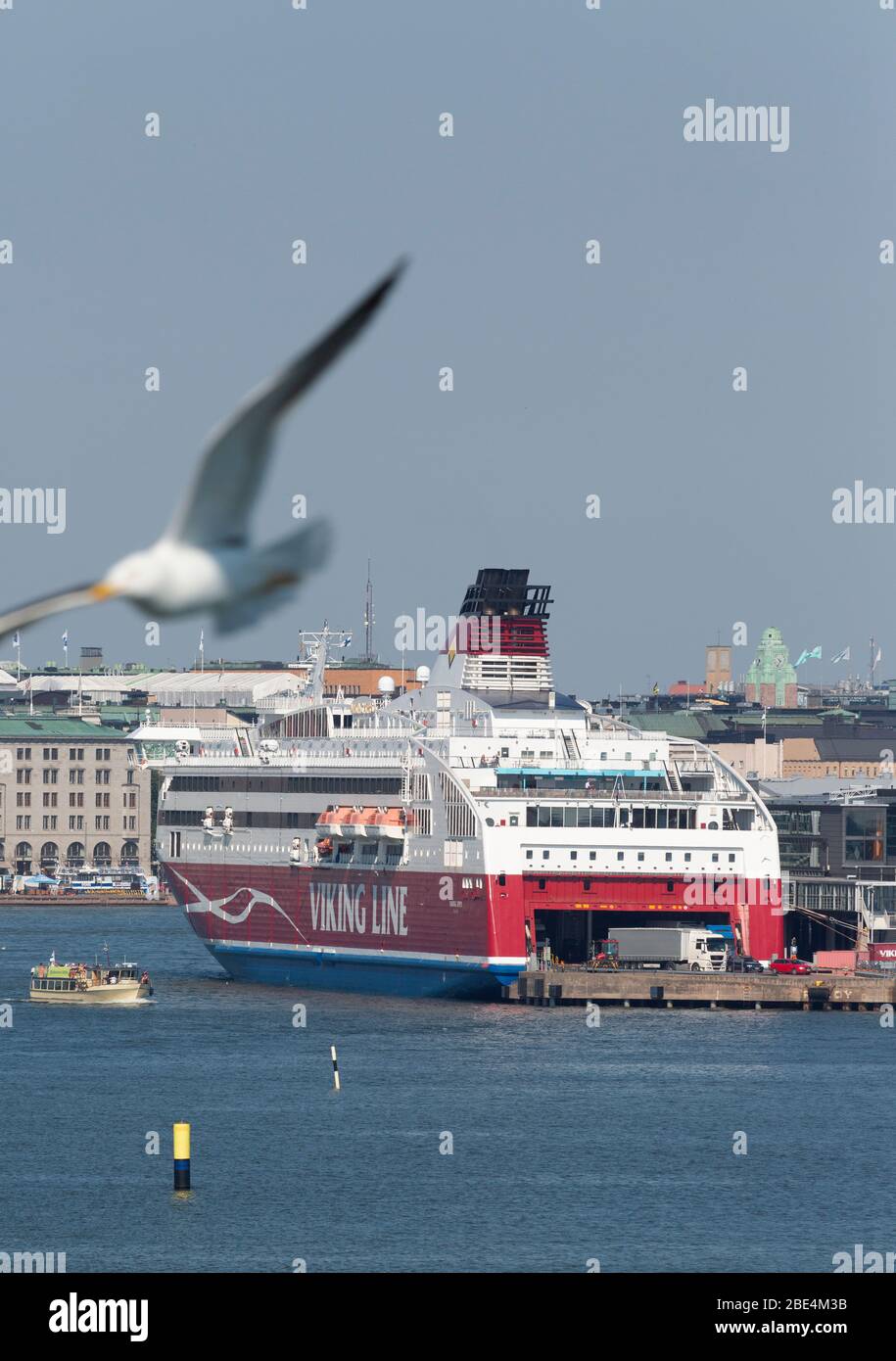 Die Fähre Viking XPRS in Helsinki Stockfoto