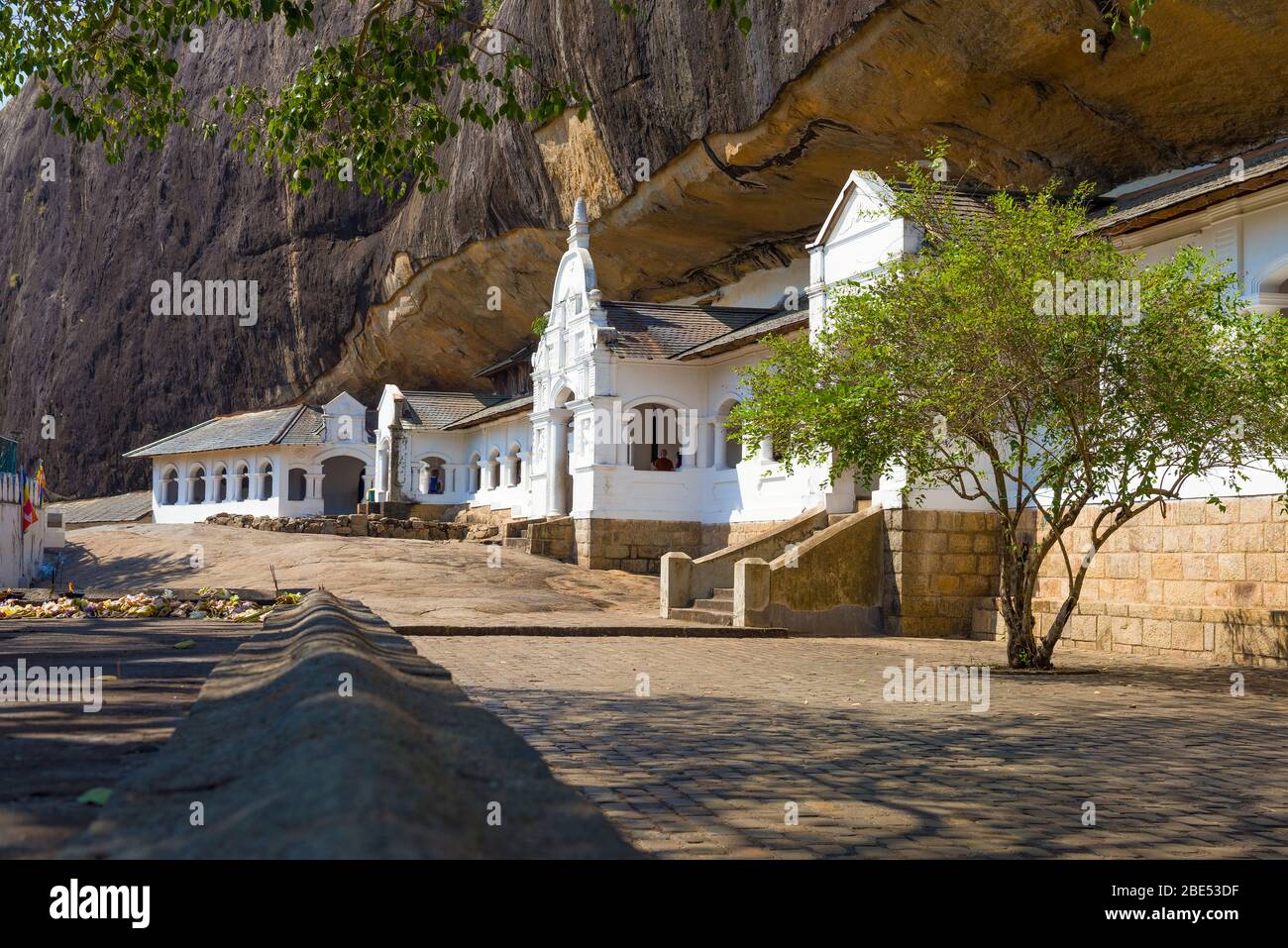 Im alten buddhistischen Höhlentempel Rangiri Dambulu Raja Maha Viharaya (Goldener Tempel). Dambulla, Sri Lanka Stockfoto