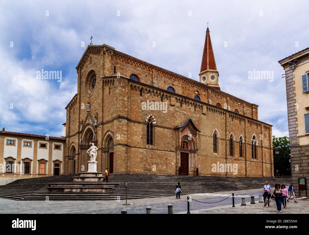 Arezzo / Italien - 23. Juni 2015: Der Dom von Arezzo, Kathedrale des Heiligen Donatus , Toskana, Italien Stockfoto