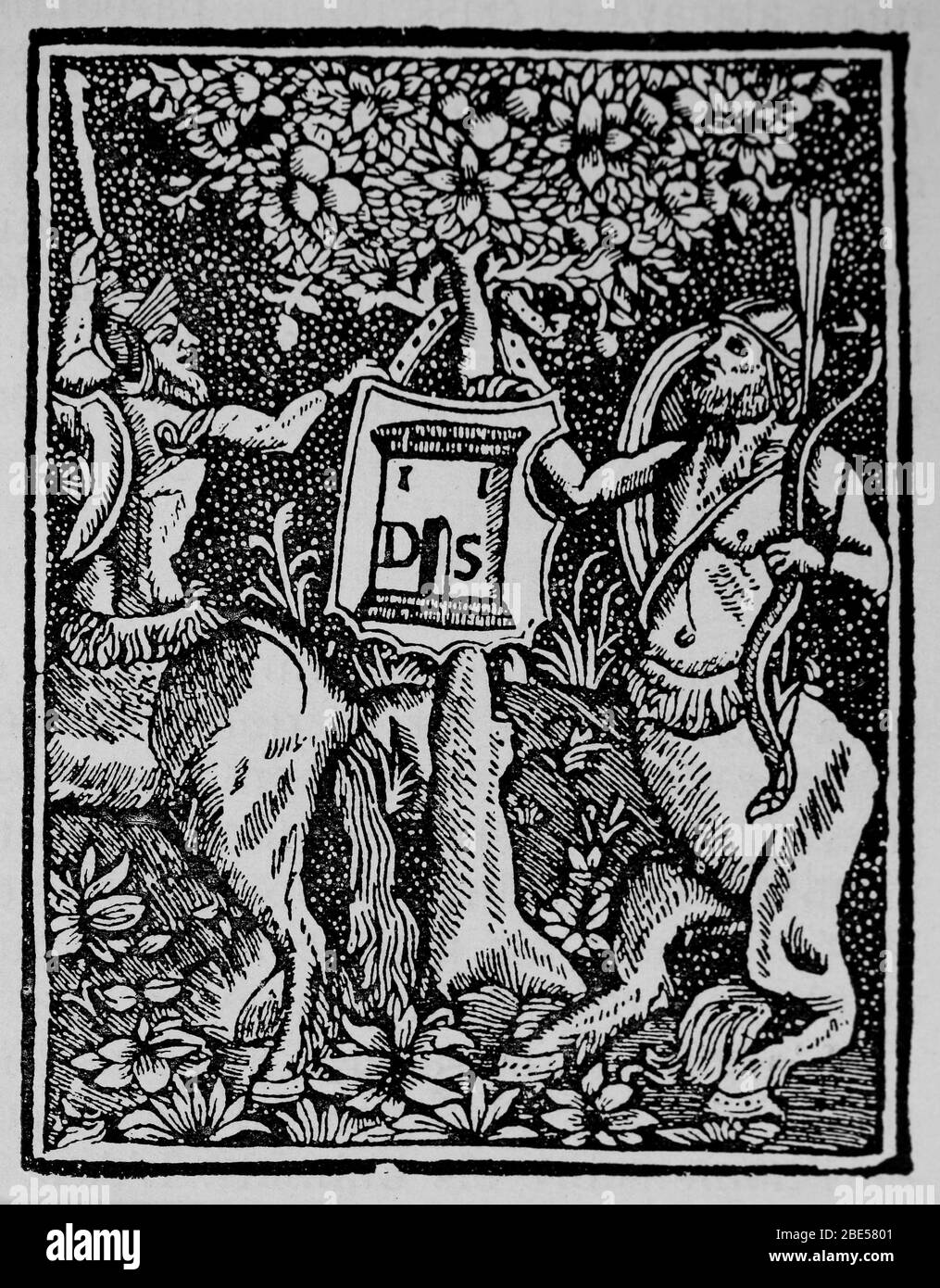 Illustration von 'Libre dels bons amonestaments' von Fra Alselm Tormeda. 1398. Ausgabe von Barcelona, 1527. Stockfoto