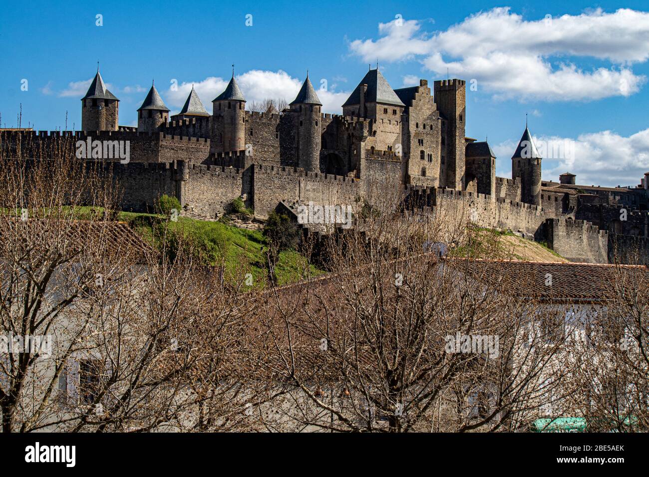 Cite de Carcassonne, Haute Garonne, Frankreich Stockfoto