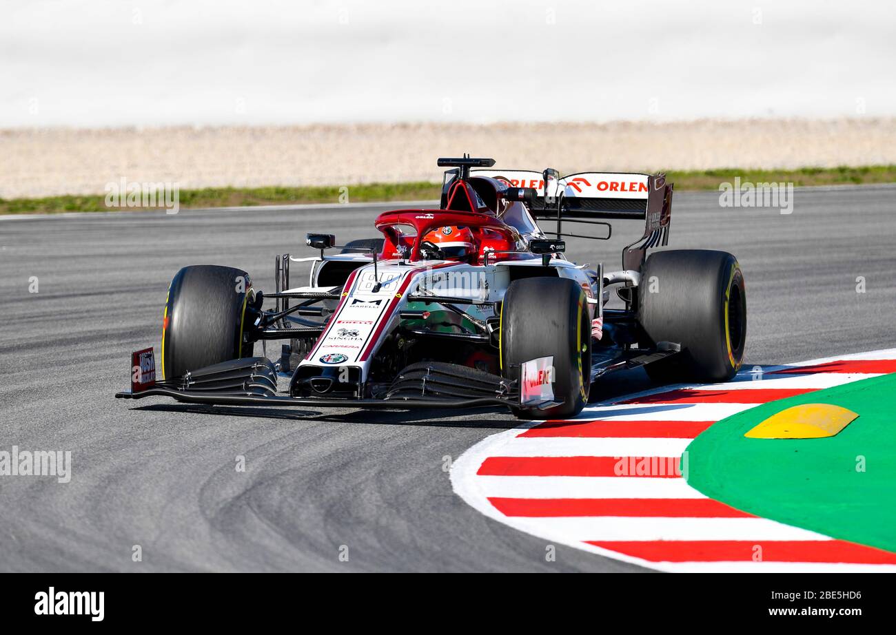 Circuit de Barcelona-Catalunya, Montmelo Spanien 20.2.2020, Formel 1 Wintertests, Robert Kubica (POL), Alfa Romeo Stockfoto