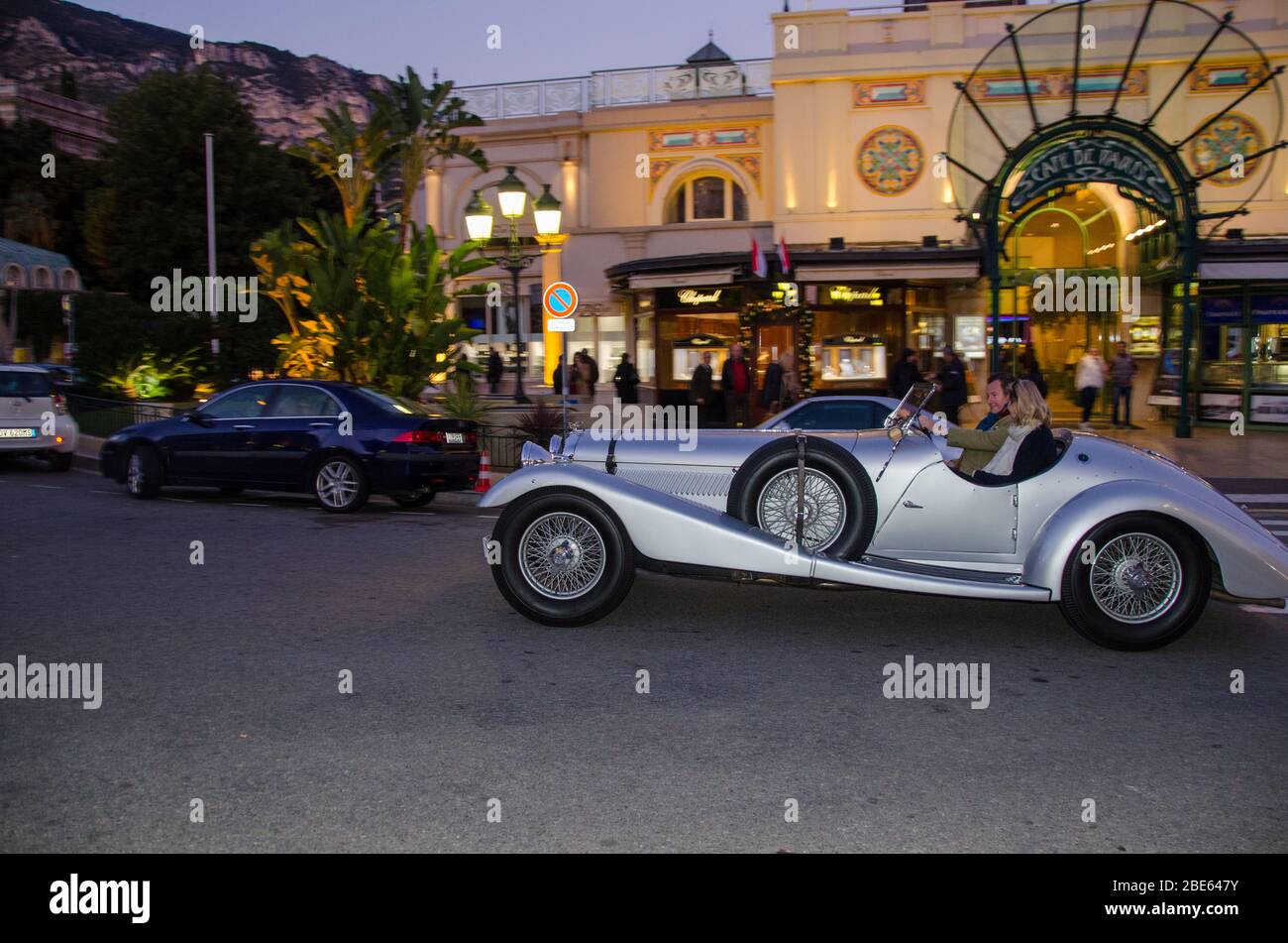 Monte Carlo Casino, Cafe de Paris & Hotel de Paris in Monte Carlo 2013. Stockfoto