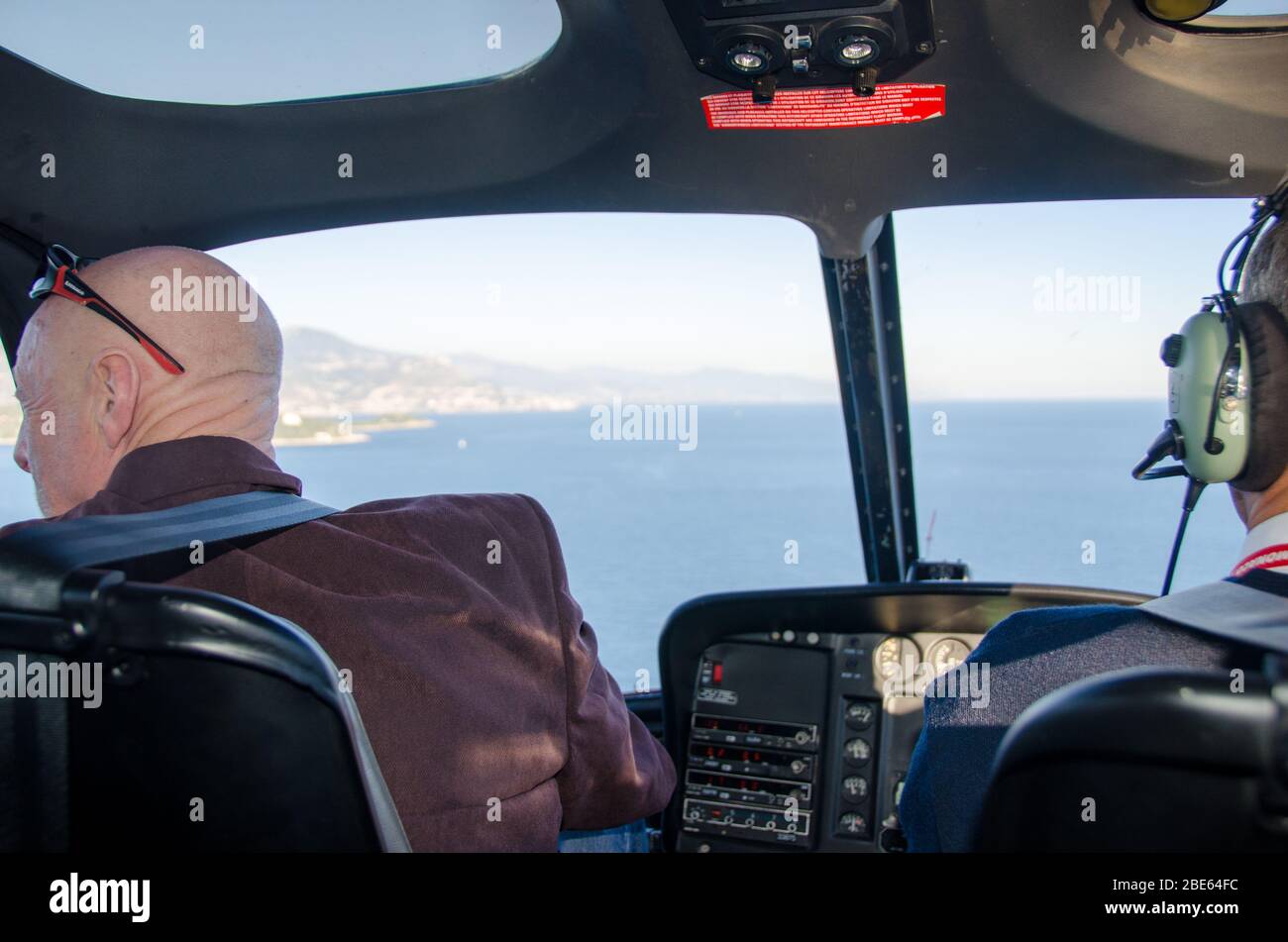 Heli Air Monaco Flughafentransfer nach Monaco Stockfoto